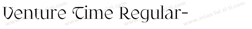 Venture Time Regular字体转换